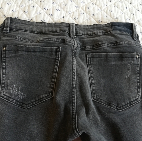 Zara Size 8 Skinny Leg Cut Gray Jeggings - Picture 10 of 12